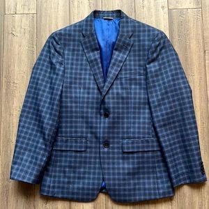Tommy Hilfiger Mens Modern Fit Check Sports Coat 36S